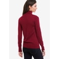 thumbnail image 2 of ellos Women's Plus Size Turtleneck Sweater - 34/36, Heather Sand, 2 of 5