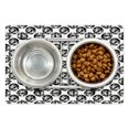 thumbnail image 1 of Lion Pet Mat for Food and Water, Pattern of a Proud Safari Predator with a Bushy Mane in Repeating Scattered Motif, Non-Slip Rubber Mat for Dogs and Cats, 18" X 12", by Ambesonne, 1 of 2