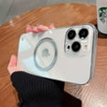 thumbnail image 4 of Frameless Clear Wireless Charging Magnet Case For iPhone 16 15 Plus 14 13 12 11 Pro Max 8 7 Plus Lens Protector Bumper Hard Case Gray For iPhon 16, 4 of 6