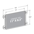 thumbnail image 5 of Clear Acrylic Window/Door Sign Holder Frame with Suction Cups 11''W x 8.5''H, 2-Pack, 5 of 8