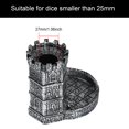 thumbnail image 3 of Castle Dice Tower with Tray, Wall Carving Dice Rolling Tray for Dungeons and Dragons | Easy Roller Perfect for Board Game, D&D and RPG, (Ancient Silver), 3 of 7