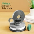 thumbnail image 2 of FaSoLa 5M Black Double-Sided Hook and Loop Cable Ties: Self-Adhesive, Durable Cable Management Straps for Organizing Computer, Office, and Home Cables – Easy Installation, Versatile Use for Tidy, 2 of 6