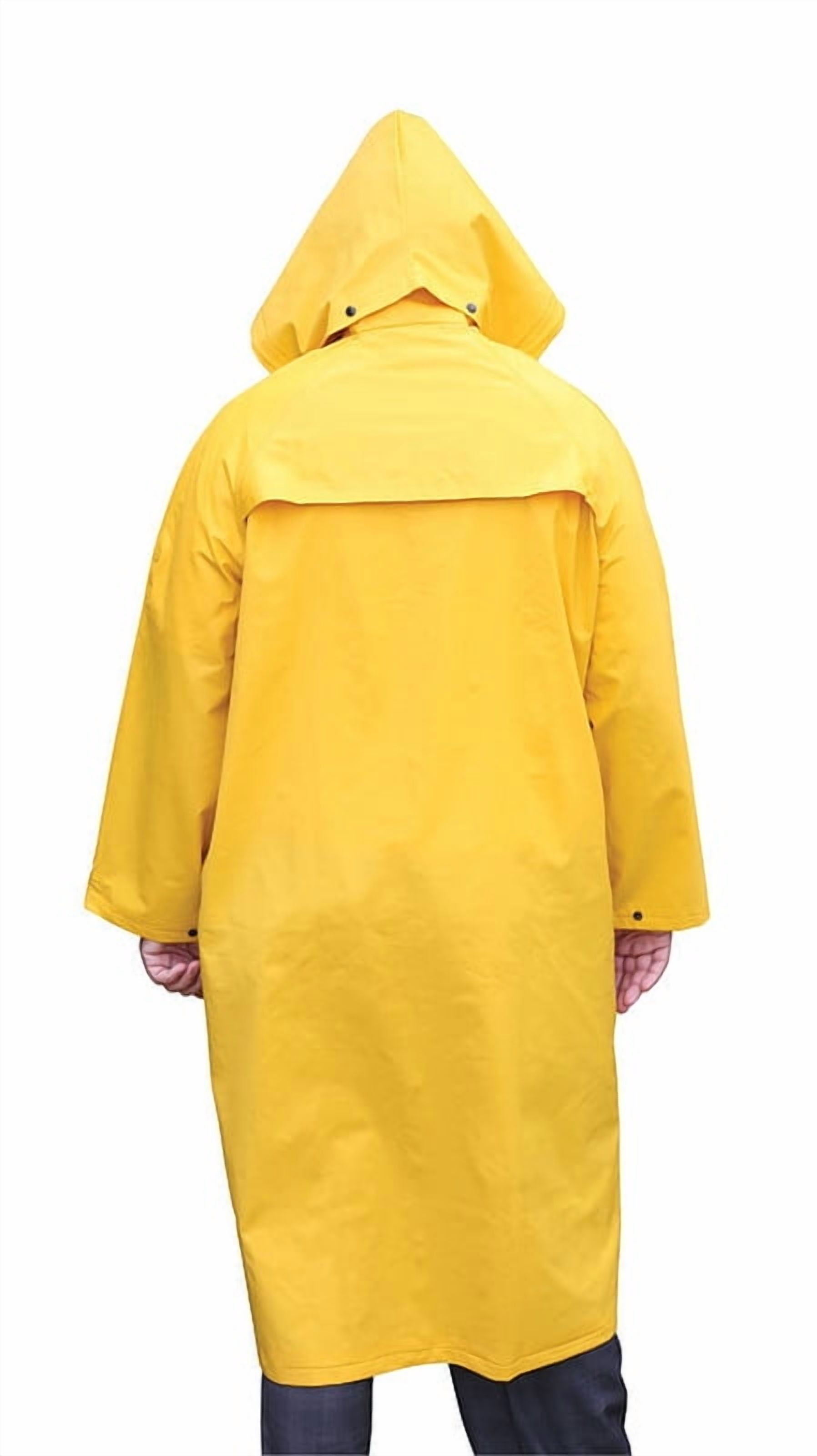 Classic Waterproof Rain Jacket, Detachable Hood, PVC/Polyester