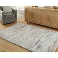 thumbnail image 2 of Signature Design by Ashley Nace 5' x 7' Memory Foam Area Rug, Gray/Brown/White Faux Fur Abstract Rug, 2 of 4
