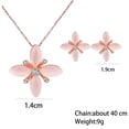 thumbnail image 3 of Fiudx Conjunto de Joyas de Ópalo, Elegante Collar de Diamantes de Imitación, Impresionantes Pendientes de Aleación, Accesorio de Diseño Único, Ideal para Ocasiones Especiales, Uso Diario o Reuniones, 3 of 5