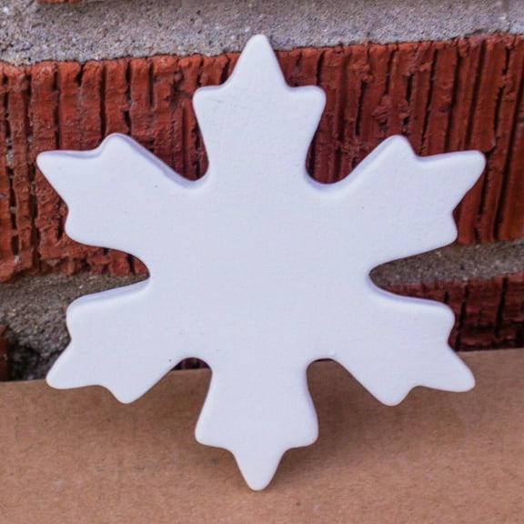 Christmas Snowflake Tile 4" IN STOCK Ceramic Bisque Ready To Paint Pottery