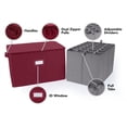 thumbnail image 3 of Covermates Keepsakes China Cups and Coffee Mugs Storage Box – Stackable, Reinforced Handles, China Storage-Scarlett Red, 3 of 7