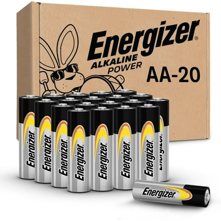 AA Batteries Alkaline Power, 20 Count Double A Battery Pack