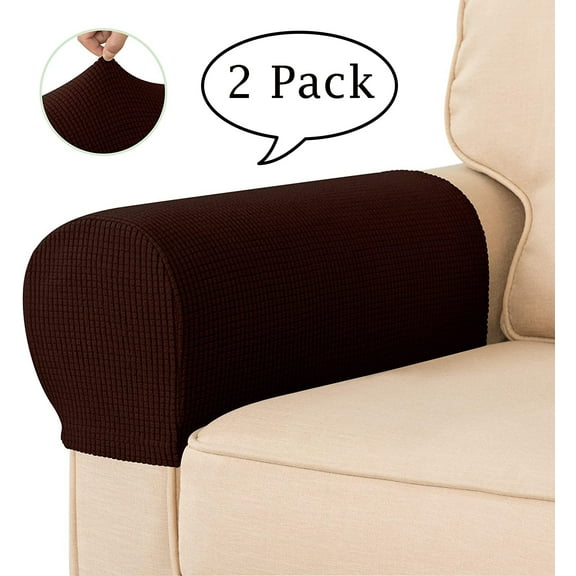 LNKOO Armrest Covers Anti-Slip Waterproof Furniture Protector Armchair Slipcovers for Recliner Sofa Set of 2