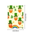 thumbnail image 4 of Amhnf Leprechaun Faces Clover Rainbow Garden Flag For Home Outdoor Garden Yard Decor 12x18 inch, 4 of 5