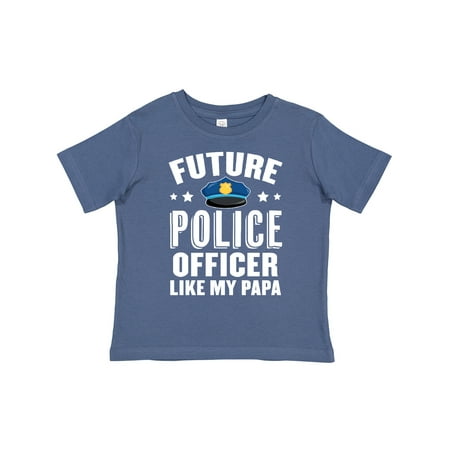 

Inktastic Future Police Officer Like My Papa Gift Toddler Boy or Toddler Girl T-Shirt
