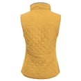 thumbnail image 4 of MixMatchy Women's Lightweight Stand Collar Zip Up Quilted Padding Pocket Vest, 4 of 4