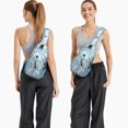 thumbnail image 5 of Crossbody Sling Backpack for Women Men Cute Ocean Life Turtle Shoulder Sling Crossbody Casual Chest Bag for Travel Sports Running Hiking, 5 of 5