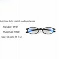 thumbnail image 4 of Gafas de lectura antiazules plegables suaves con múltiples estilos y película multicolor para personas mayores, 4 of 5