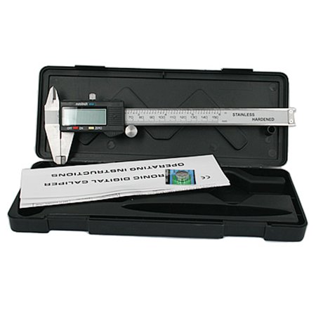 HDE Digital Vernier Caliper Measuring Tool Electronic SAE to Metric Conversion with LCD Display (6 in / 150