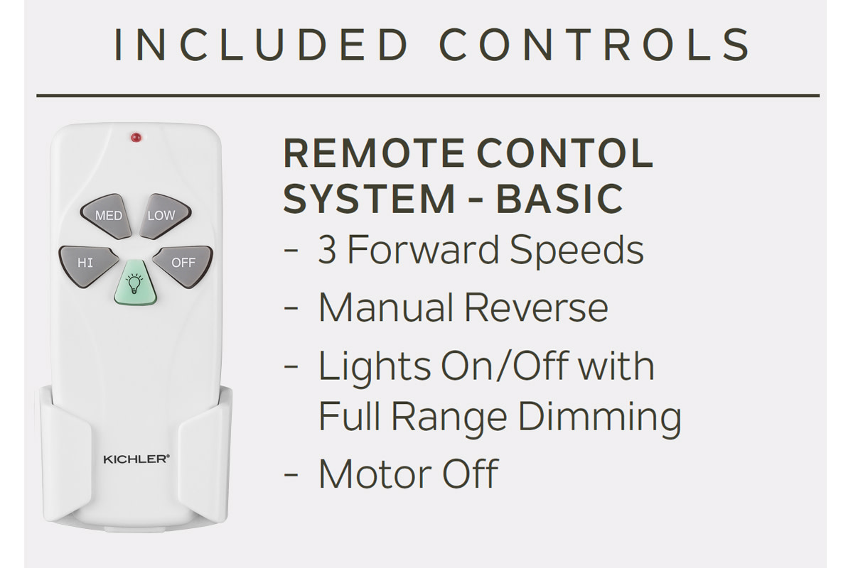 Kichler 300304 Celino 48 3 Blade Ceiling Fan Walmart Com