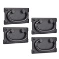 thumbnail image 1 of 4Pcs Vintage Antique Drawer Handles Gabinete Puerta Muebles Decoración Armario De Aleación De Zinc Pull Negro Baoblaze Tirador de anillo de gabinete, 1 of 6