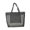 thumbnail image 1 of yuksok Mesh Beach Bag with Zipper Large Capacity with Top Handles Swimming Pool Bag Gray, 1 of 9
