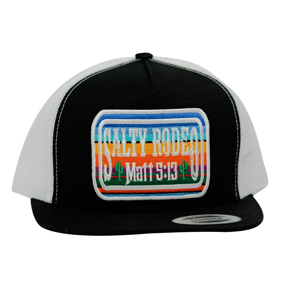 Salty Rodeo Co. Sr-cactusblk-cap Salty Rodeo Cactus Jack Black Cap, Men's, Size: One Size