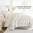 thumbnail image 4 of Noble Linens 7 Piece Bedding Bundle, Microfiber Patterned Comforter and Sheet Set, Queen, 4 of 7