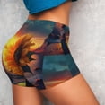 thumbnail image 4 of Lsque Sunset Coast Sunflower Pattern High Waisted Biker Shorts for Women-Tummy Control Fitness Athletic Workout Running Yoga Gym Shorts,Moisture-Wicking-XX-Large, 4 of 9