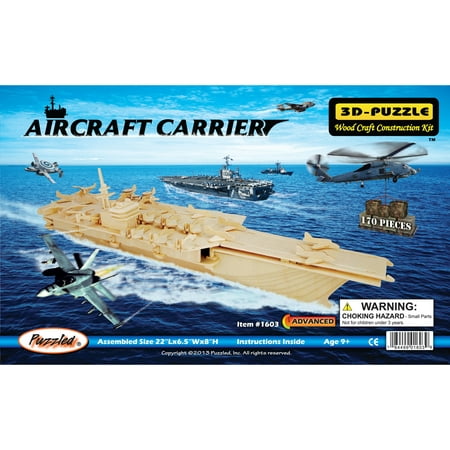 Puzzled Aircraft Carrier Wooden 3D Puzzle Walmart.com Puzzled Aircraft Carrier Wooden 3D Puzzle Walmart.com