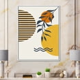 thumbnail image 2 of Designart 'Abstract Shapes With Botanical Minimalist Leaf I' Modern Framed Canvas Wall Art Print, 2 of 5