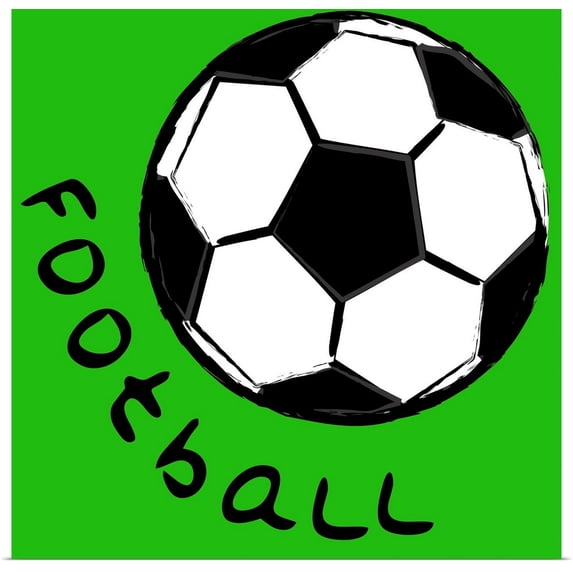 Great BIG Canvas | Rolled Pablo Esteban Poster Print entitled Football