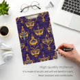 thumbnail image 5 of ALAZA Plastic Clipboard A4 Letter Size Decorative Clipboards for Students Women Men 9" x 12.5" Mardi Gras, 5 of 6