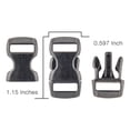 thumbnail image 2 of 50 - 3/8 inch Breakaway Kitty Klip Contoured Safety Plastic Buckles, 2 of 2
