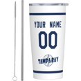 thumbnail image 3 of Tampa Cup Insulated Tumbler with Straw Custom Any Name & Number 20 oz Gifts for Men Women, 3 of 7