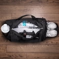 thumbnail image 3 of Bolsa de gimnasio Fitgriff con compartimento para zapatos y artículos húmedos, unisex, negra, 3 of 6