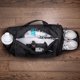 thumbnail image 3 of Bolsa de gimnasio Fitgriff con compartimento para zapatos y artículos húmedos, unisex, negra, 3 of 6