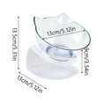 thumbnail image 2 of Bol Surélevé pour Chat avec Design Incliné et Oreilles pour une Alimentation Intérieure Confortable, 2 of 4
