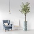 thumbnail image 3 of Artificial Tree in Geometric Pattern Planter, Fake Olive Silk Tree for Indoor and Outdoor Home Decoration - 68" Overall Tall (Plant Pot Plus Tree), 3 of 5