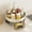 B, variant on 360 Degree Rotating Spice Rack Organizer for Counter Kitchen Spice Storage Rack with Lazy Susan Turntable Plastic Container Holder for Cabinet Pantry Countertop Multi-purpose Home Organizer