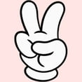 thumbnail image 2 of Toddler's Mickey & Friends Peace Mouse Hand  Graphic Tee Light Pink 2T, 2 of 3