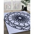 thumbnail image 2 of Ahgly Company Indoor Rectangle Patterned Heavenly Blue Area Rugs, 7' x 10', 2 of 6