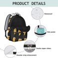 thumbnail image 4 of With a fashionable pizza pattern design, comfortable shoulder straps, lightweight yet sturdy, it is perfect for teenagers and adults. It is an ideal gift for pizza lovers., 4 of 6