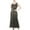 Black, variant on IROINNID V-Neck A-Line Dress For Women Fashion Gorgeous Solid Cold Shoulder Sleeveless Regular Dress Comfort Waist Dress