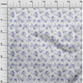 thumbnail image 3 of oneOone Rayon Medium Blue Fabric Floral Craft Projects Decor Fabric Printed By The Yard 56 Inch Wide, 3 of 4