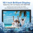 thumbnail image 5 of Android 13 Tablet, 10.1 Inch Tablets, 6GB RAM 128GB ROM 512GB Expand, 2560*1900 IPS Touchscreen 10-Core Processor 8MP+24MP Dual Camera WiFi Bluetooth GMS, Black, 5 of 7