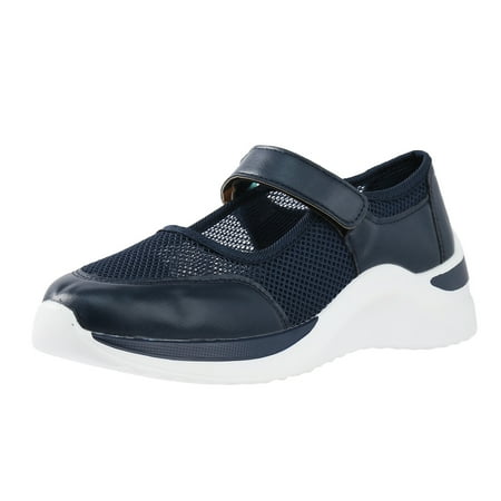

Qufokar Flip Flops With Arch Support for Women Wide Womens Fashion Sneaker Ladies Fashion Colorblock Mesh Breathable Hook Loop Comfortable Platform