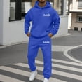 thumbnail image 1 of TINZ Ensemble Deux Pièces à Capuche Survêtement Confortable Tenue Athlétique Décontractée Tissu Doux Tenue de Joggeur pour Style de Rue et Complets Classiques Vestes de Bal pour Hommes, 1 of 3