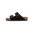 thumbnail image 2 of Womens Slide Sandals Cork Footbed With Comfort Arch Support Straps Adjustable Buckle Slip On Sandals, 2 of 5