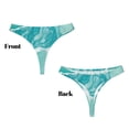 thumbnail image 3 of Fotbe Teal Turquoise 1 Tanga Sin Costuras para Mujer con Estampado – Panties Invisibles, Transpirables y Cómodos para Uso Diario-Large, 3 of 6