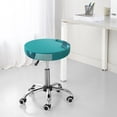 thumbnail image 7 of Haiem a Teal Ribbonin Print Cushion Round Bar Chair Seat Cover Bar Chair Cushion Covers Elastic Washable Bar Chair Cover,Protects from Scratches and Stains-14 inch, 7 of 7