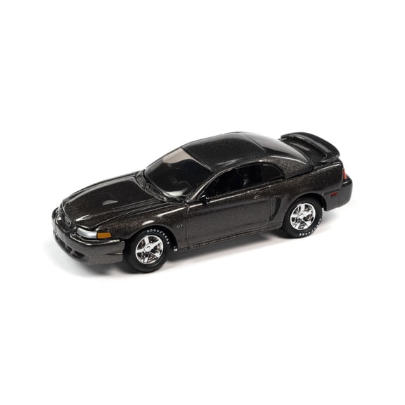 2003 Ford Mustang, Mineral Gray Metallic - Johnny Lightning JLCG026/48A - 1/64 Scale Diecast Model Car