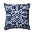 thumbnail image 2 of Pillow Perfect  Outdoor/ Indoor New Damask  Marine 25-inch Floor Pillow, 2 of 2