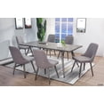 thumbnail image 3 of Myco Furniture RM200-S 22 x 18 x 35 in. Ramsey Side Chair, Gray - Set of 2, 3 of 3